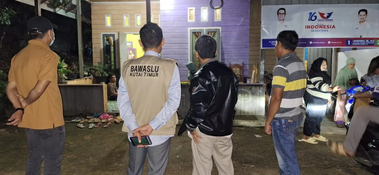 Foto : Salah satu dokumentasi saat Bawaslu Kaltim melakukan pengawasan di lapangan.