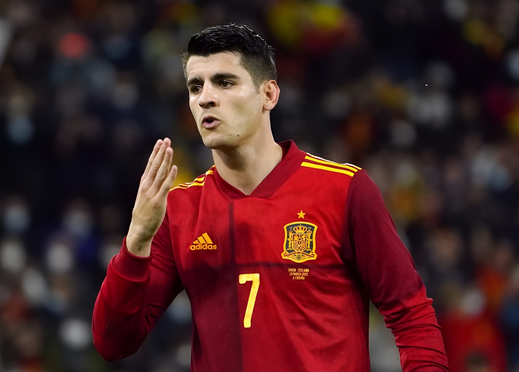 Foto: Alvaro Morata Pemain Timnas Spanyol