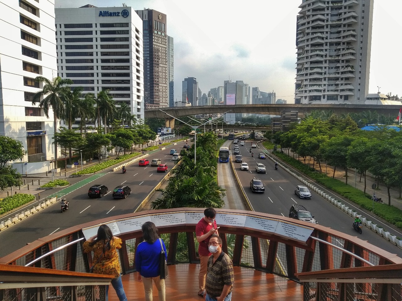 Foto: Jalan Jenderal Sudirman, Jakarta Pusat.