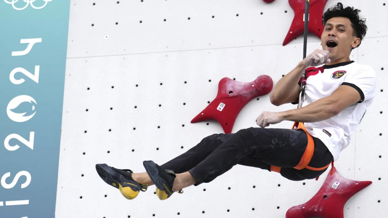 Foto: Veddriq Leonardo meraih emas Olimpiade 2024.