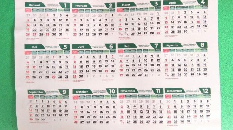 Foto: Kalender Januari 2025
