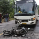 Lakalantas di Tabang, Pemotor Tewas Usai Tabrakan dengan Bus Karyawan Tambang