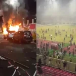Kerusuhan di Stadion Lukas Enembe, Puluhan Kendaraan Dibakar Massa